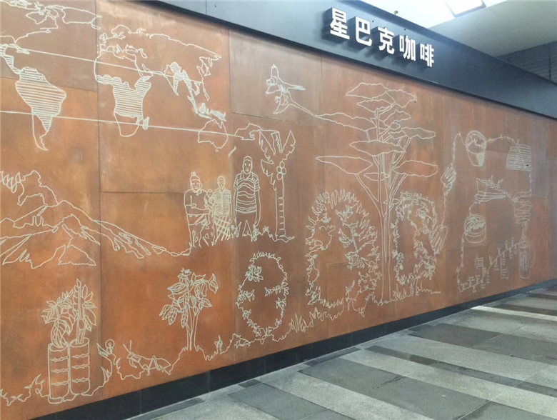 柳南耐候钢幕墙